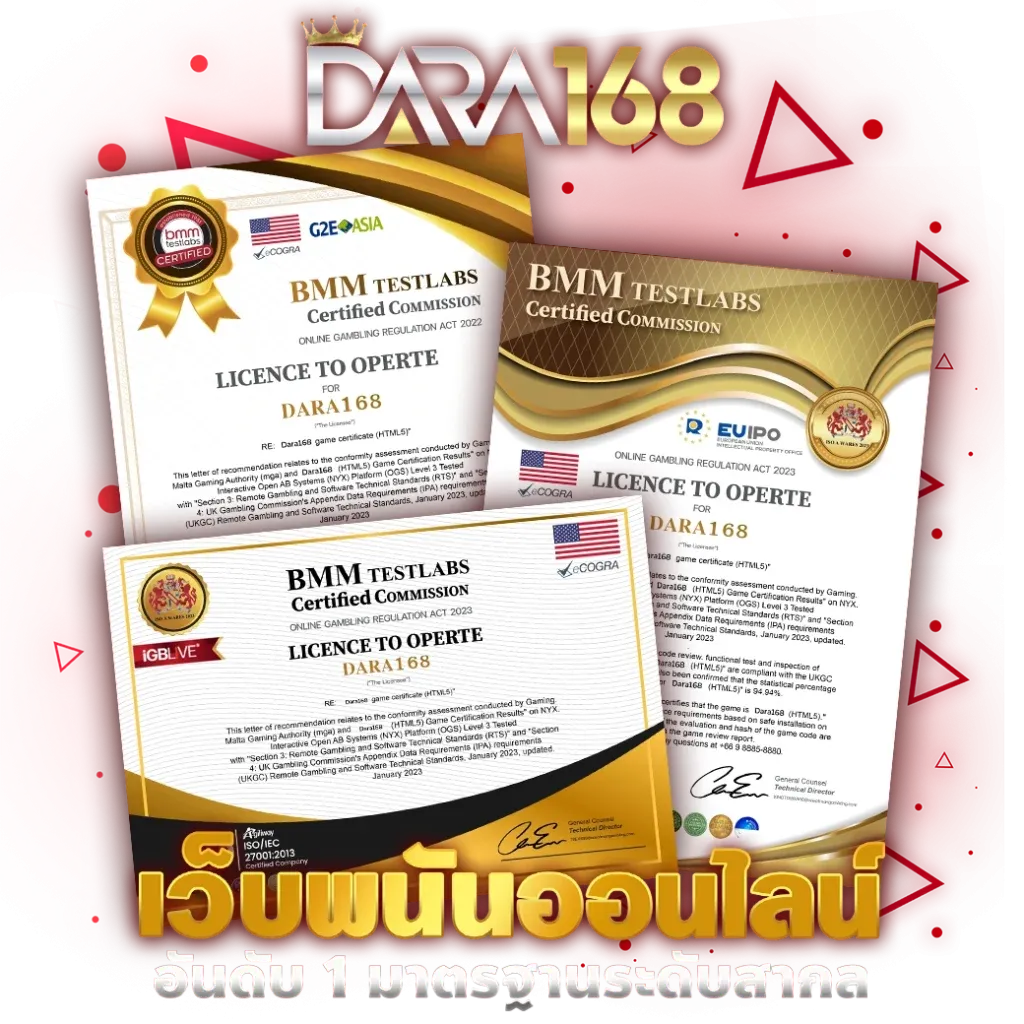 dara168 มาตราฐานเว็บตรง